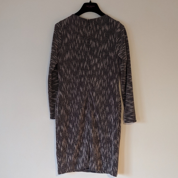 Banana Republic Black & White Midi Dress - Picture 6 of 9